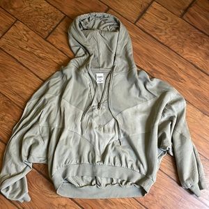 green victoria’s secret pink quarter zip